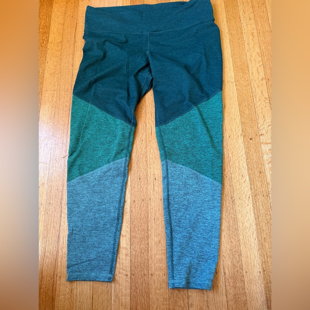 Old Navy Colorblock Leggings - Teal and Gray